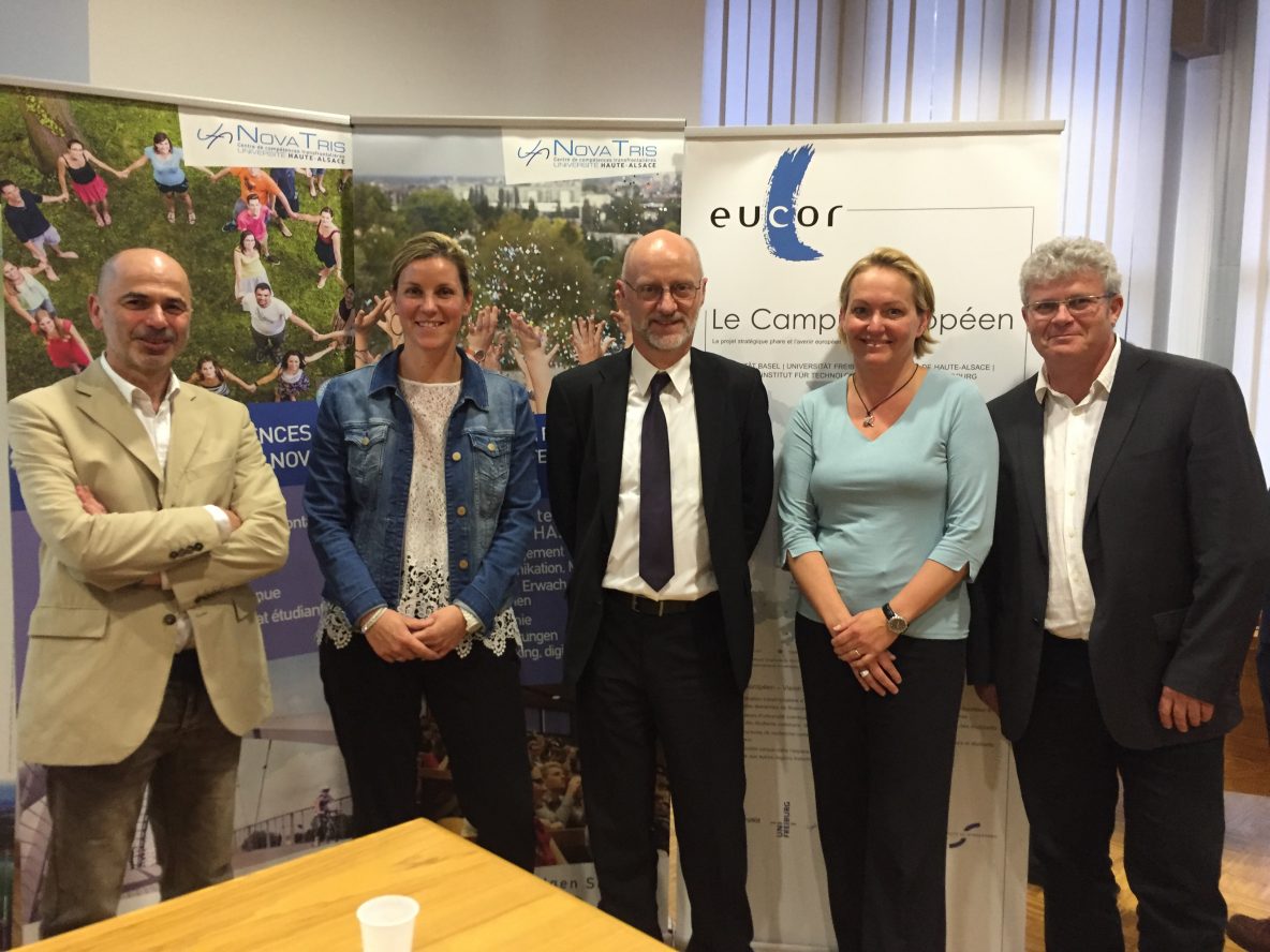 Conférence Au fil du Rhin avec Patrick Hell, Magalie Obrecht, Serge Neunlist, Laurence Becker et Bernard Bloch