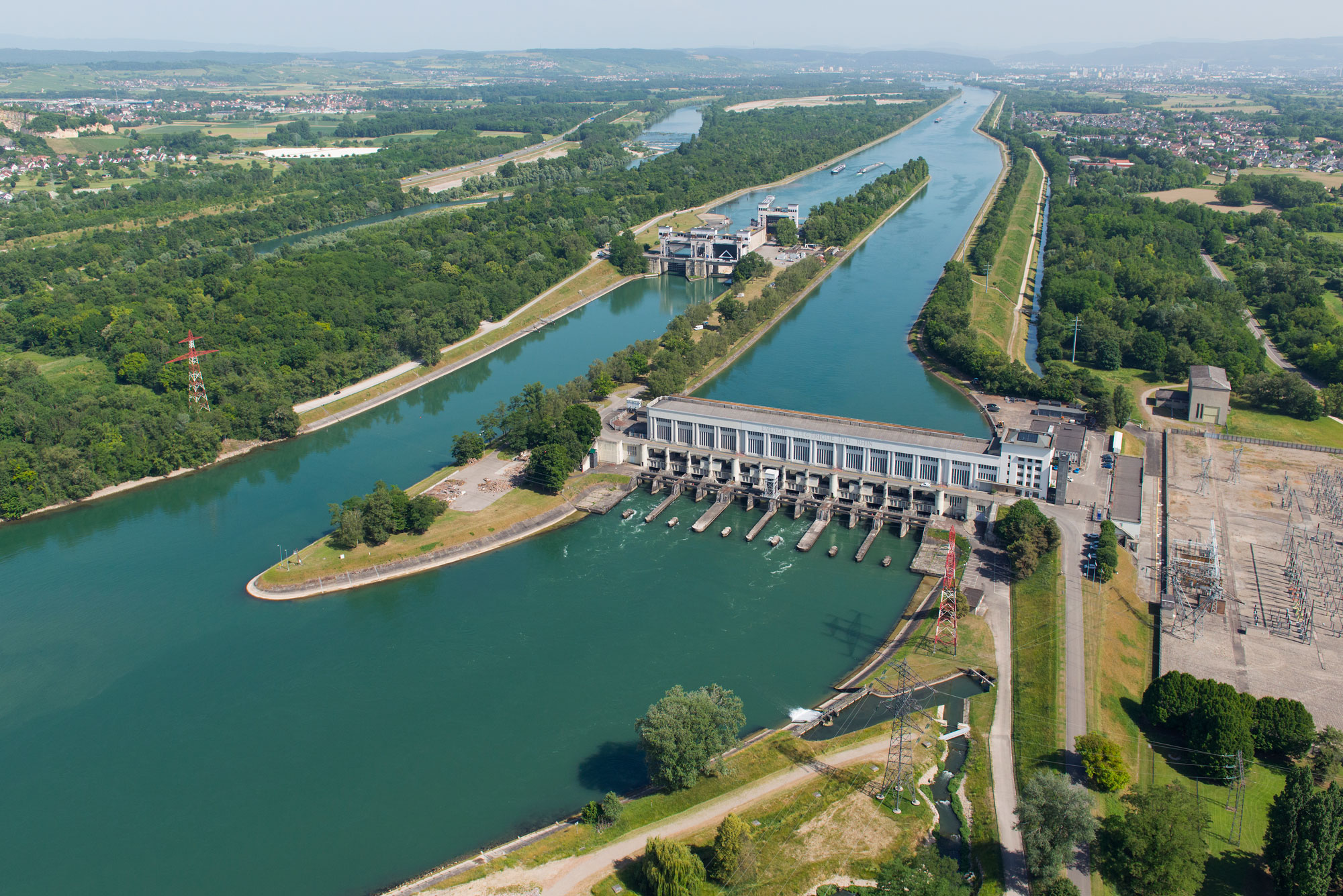 Kembs centrale hydroélectrique Au fil du Rhin Kembs centrale hydroélectrique Au fil du Rhin